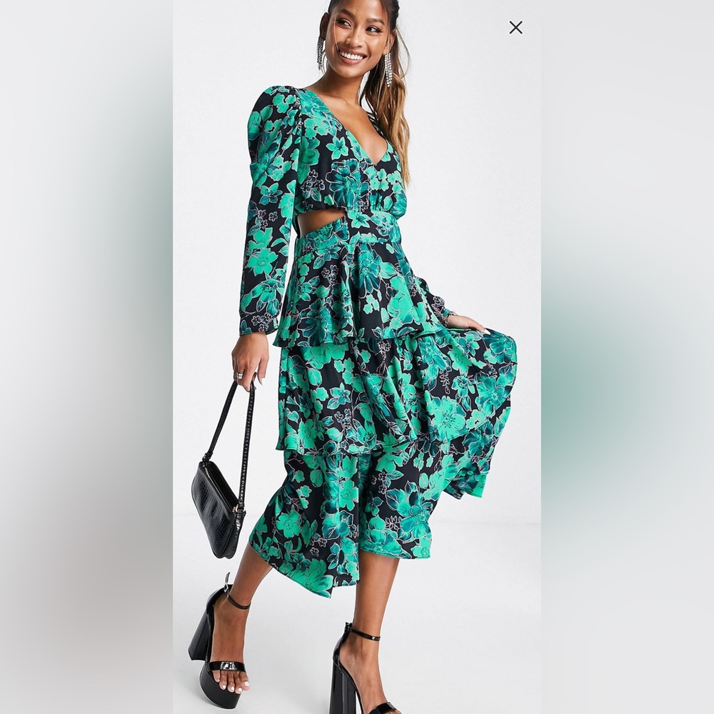 Floral Evening Dress